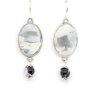 Double Marble Earrings